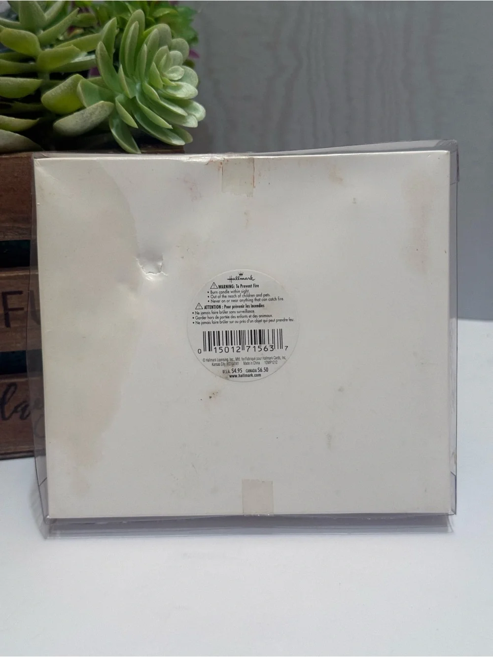 Vintage Hallmark Autumn Leaves Floating Candles Set of 6 Fall Thanksgiving NIB